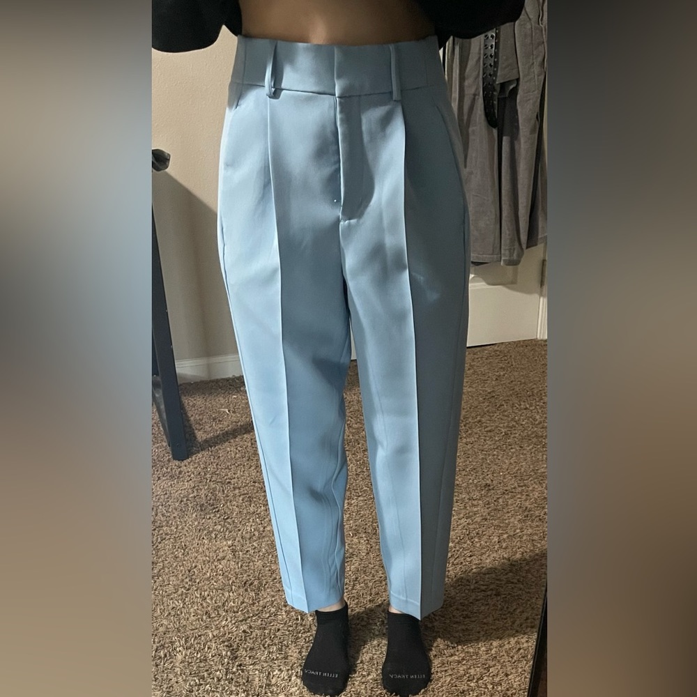 Light blue women’s express business pants